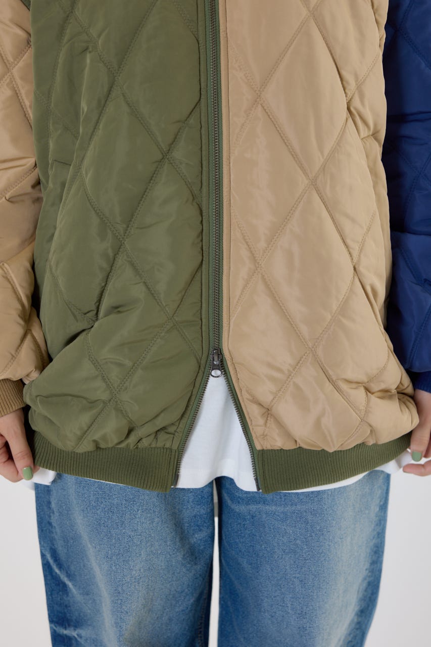 キルティングフードブルゾン Multi_1 FREE