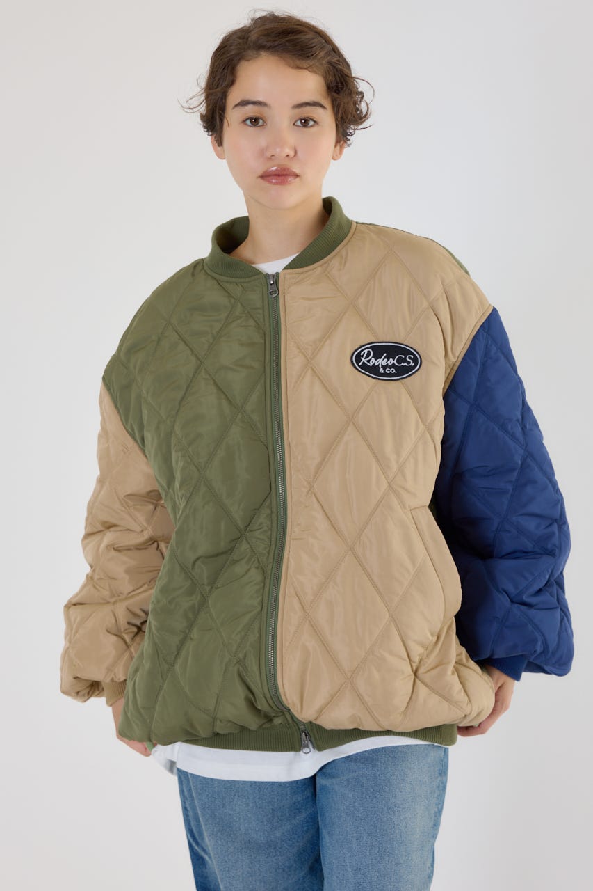 キルティングフードブルゾン Multi_1 FREE