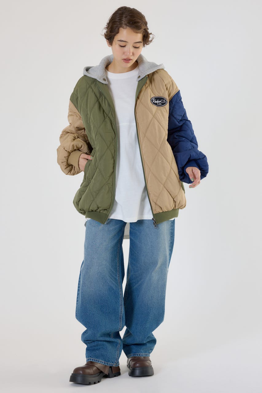 キルティングフードブルゾン Multi_1 FREE