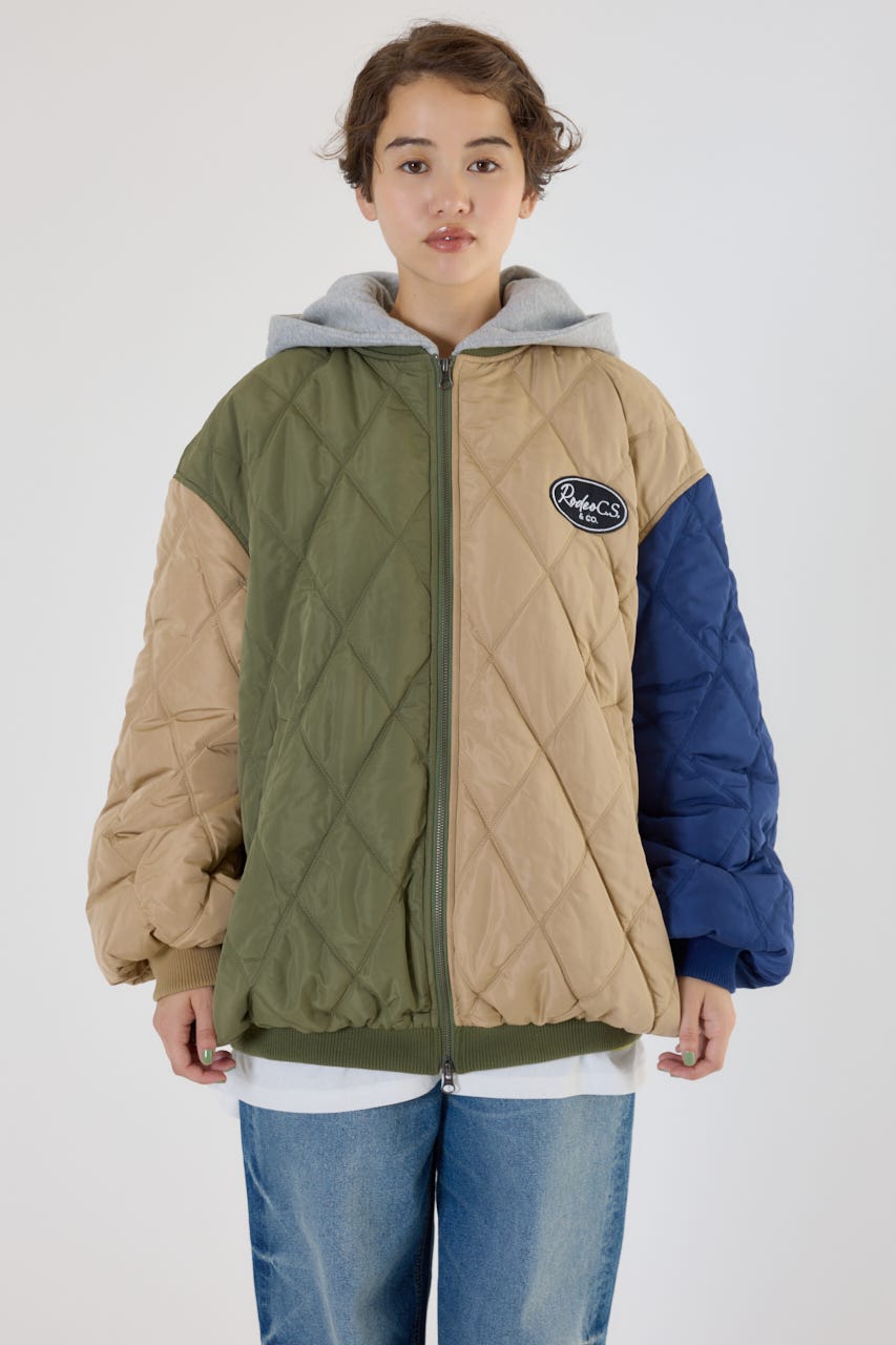 キルティングフードブルゾン Multi_1 FREE