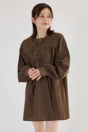 レースアップ2WAYブラウス