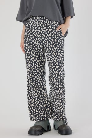 アソートパターンプリーツリラックスパンツ