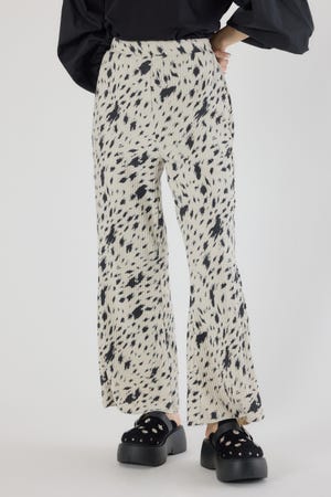 アソートパターンプリーツリラックスパンツ