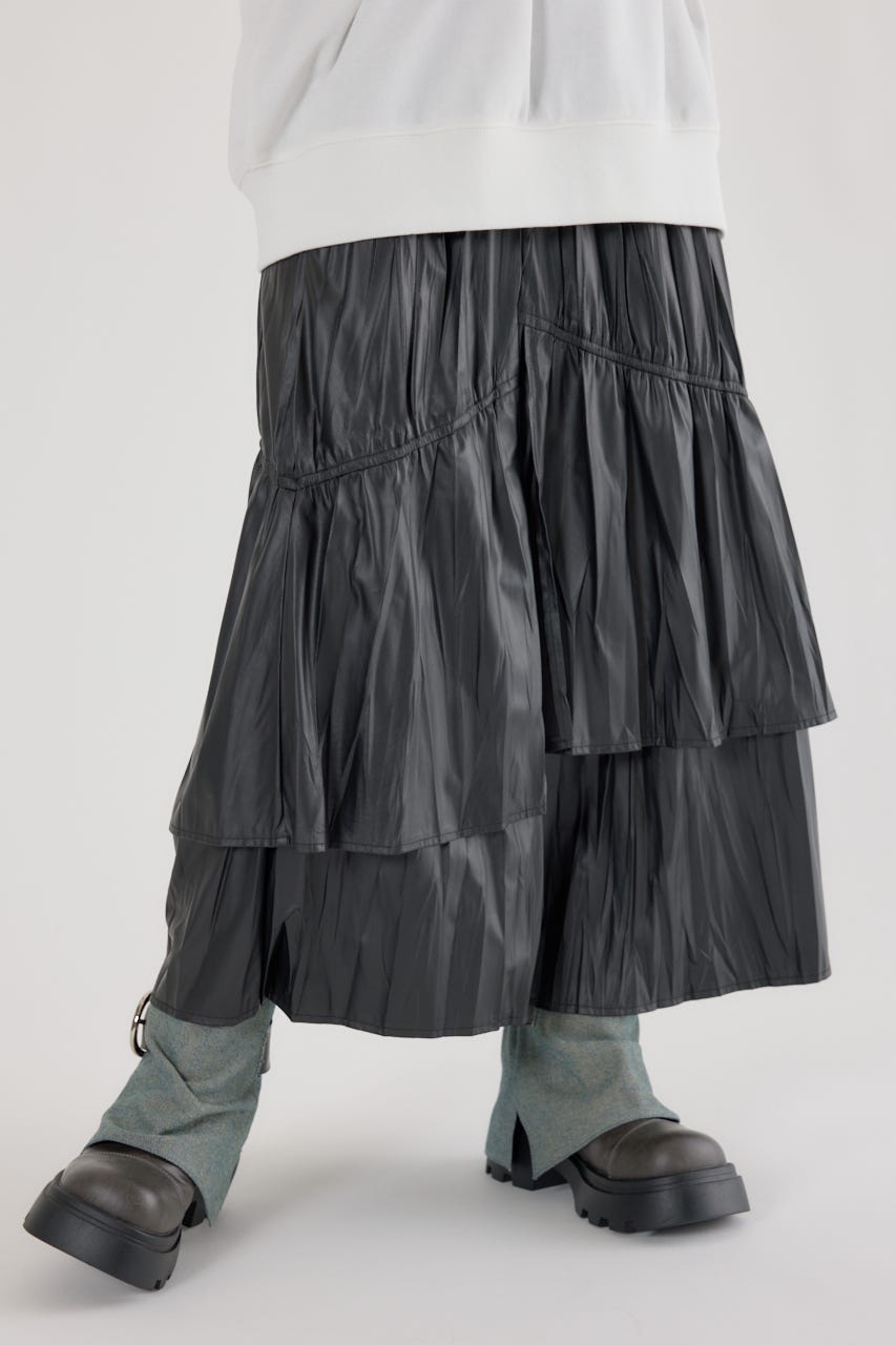 RODEO CROWNS WIDE BOWL | レザーライクフリルティアード