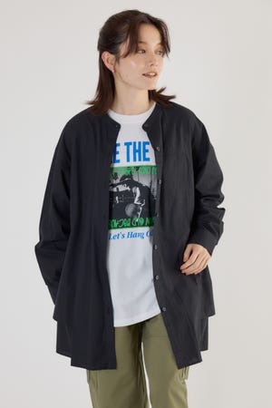 サイドティアードシャツチュニック