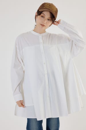 サイドティアードシャツチュニック