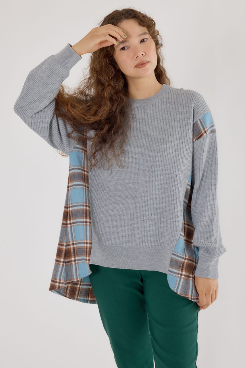 専用ページ067 RODEO CROWNS WIDE BOWL | チェックドッキングトップス (ニット