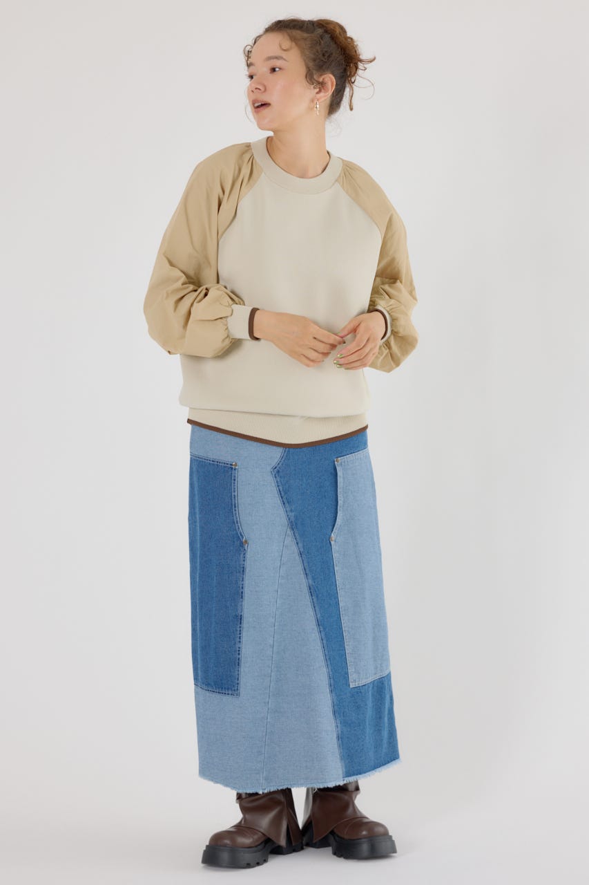 LOHEN/ローヘンミラノリブクロップドニット/ホワイト LOHEN ローヘン ミラノリブクロップドニット トップス 23SS