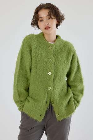 2WAY Fluffyシャギーニットカーディガン