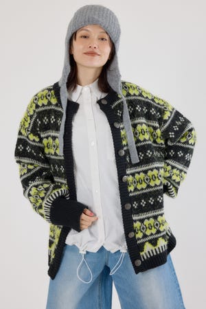 NEON NORDICニットカーディガン