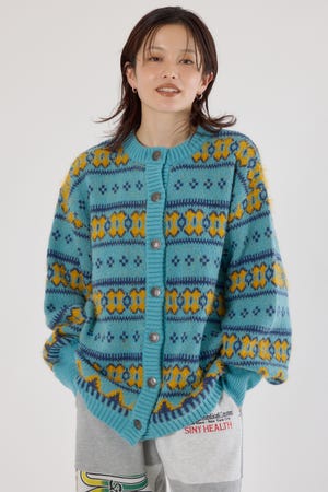 NEON NORDICニットカーディガン