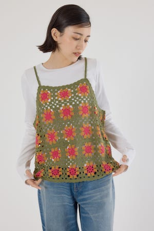 FLOWERクロシェキャミソール