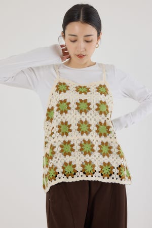 FLOWERクロシェキャミソール