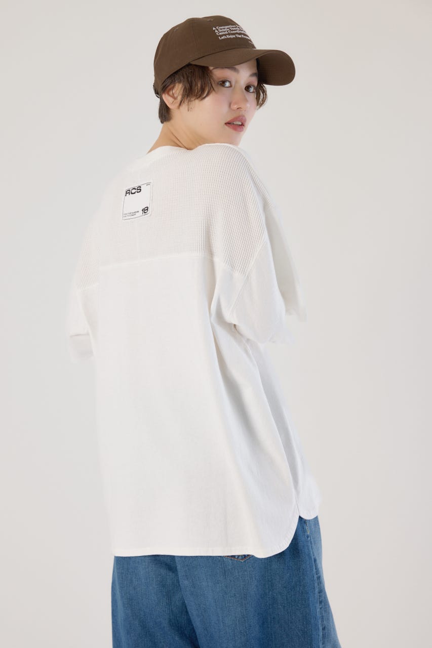 RODEO CROWNS WIDE BOWL | ワッフルコンビカットトップス (T