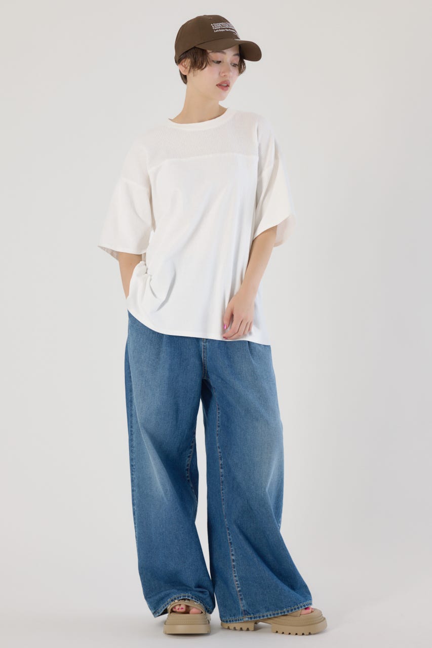 RODEO CROWNS WIDE BOWL | ワッフルコンビカットトップス (T