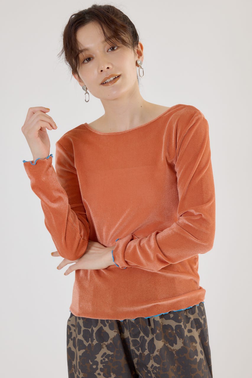 RODEO CROWNS WIDE BOWL | 2WAYシアーベロアトップス (Tシャツ