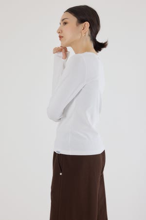 フライスロングスリーブTシャツ