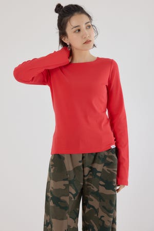 フライスロングスリーブTシャツ