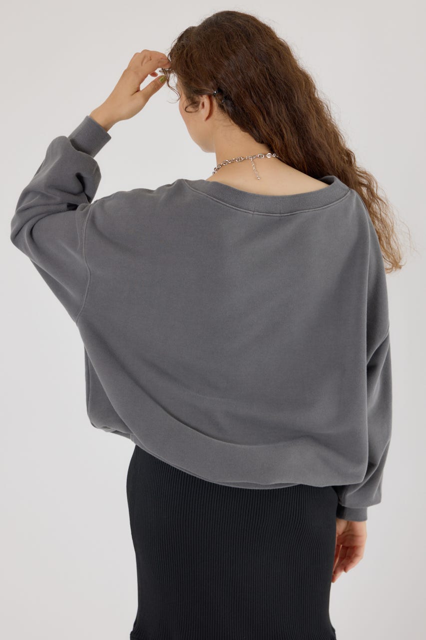 シェアースピリット　長袖　カットソー　レース　刺繍　メッシュ　レイヤード　ロゴ シェアースピリット 長袖 カットソー レース 刺繍 メッシュ