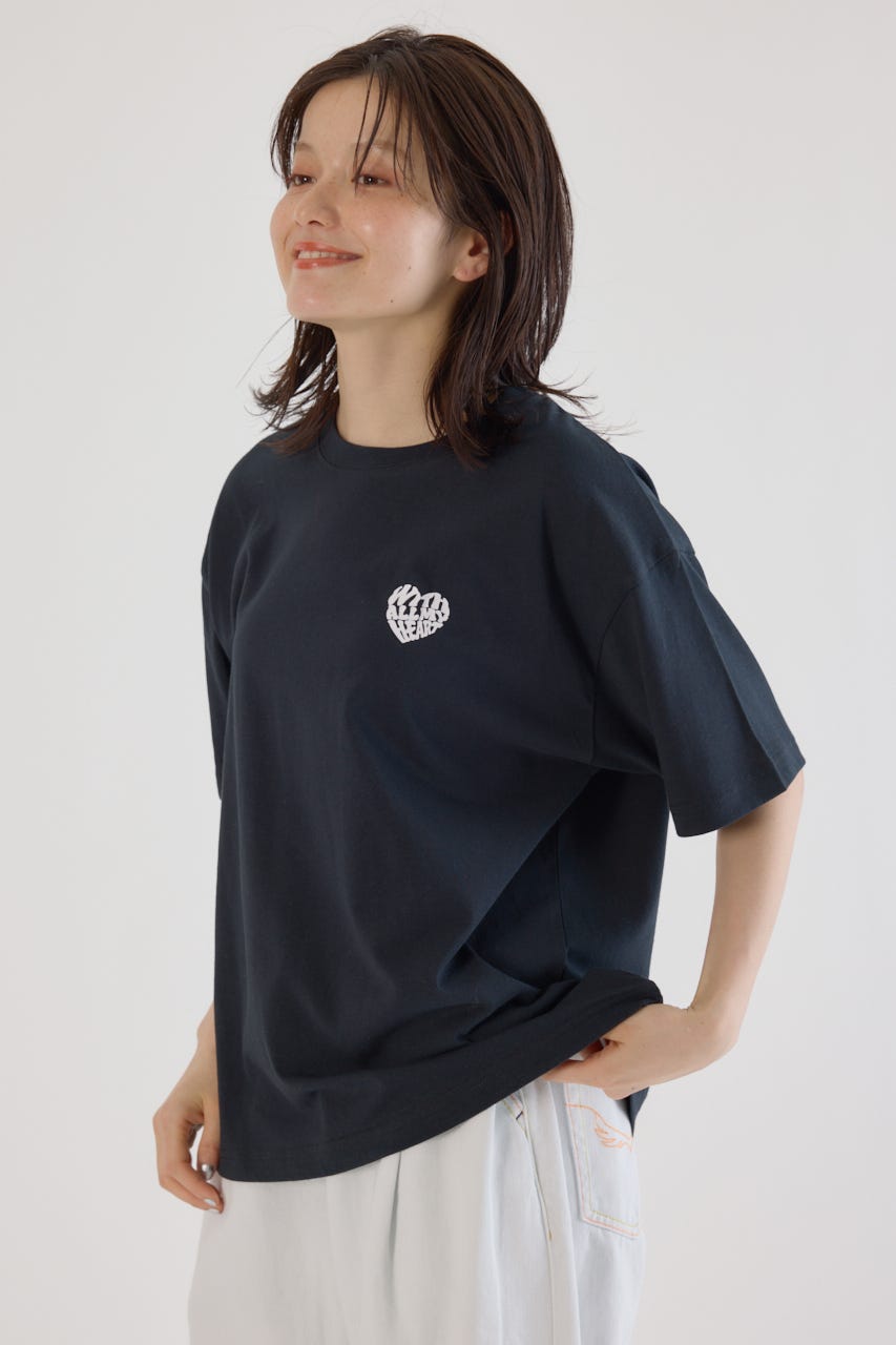 Heart Leopard Tシャツ BLK M