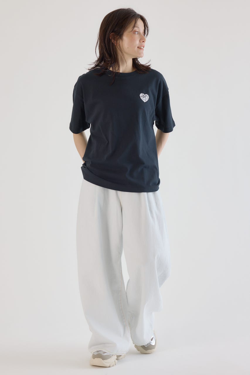 Heart Leopard Tシャツ BLK M