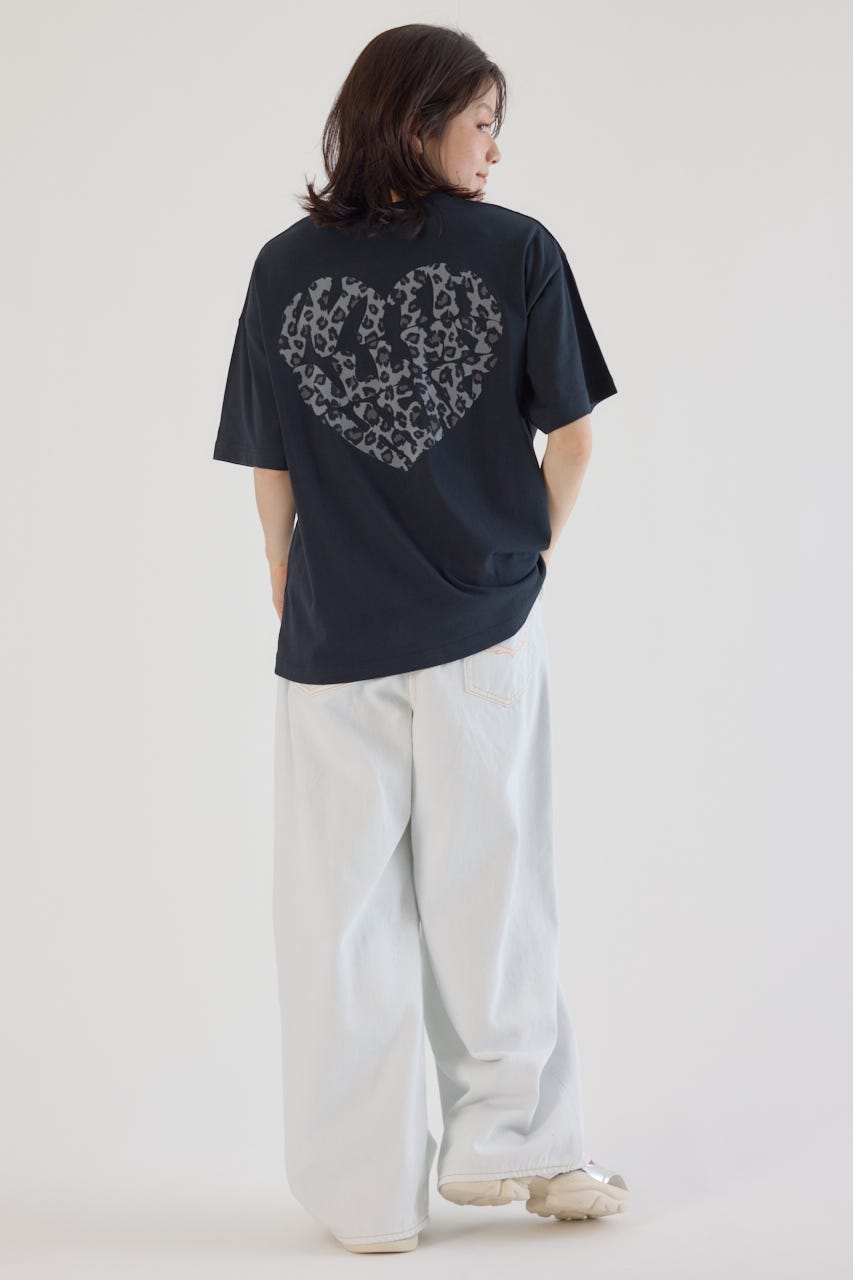 RODEO CROWNS WIDE BOWL | Heart Leopard Tシャツ (Tシャツ
