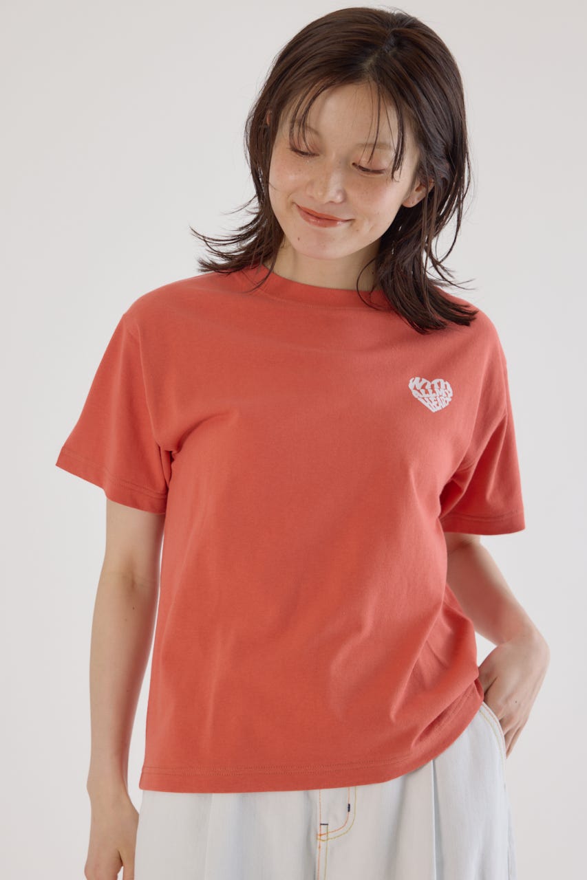 RODEO CROWNS WIDE BOWL | Heart Leopard Tシャツ (Tシャツ