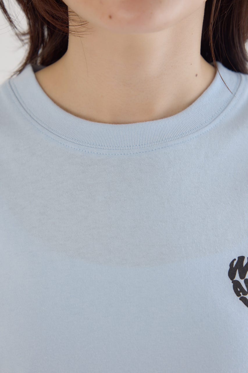 Heart Leopard Tシャツ SAX M