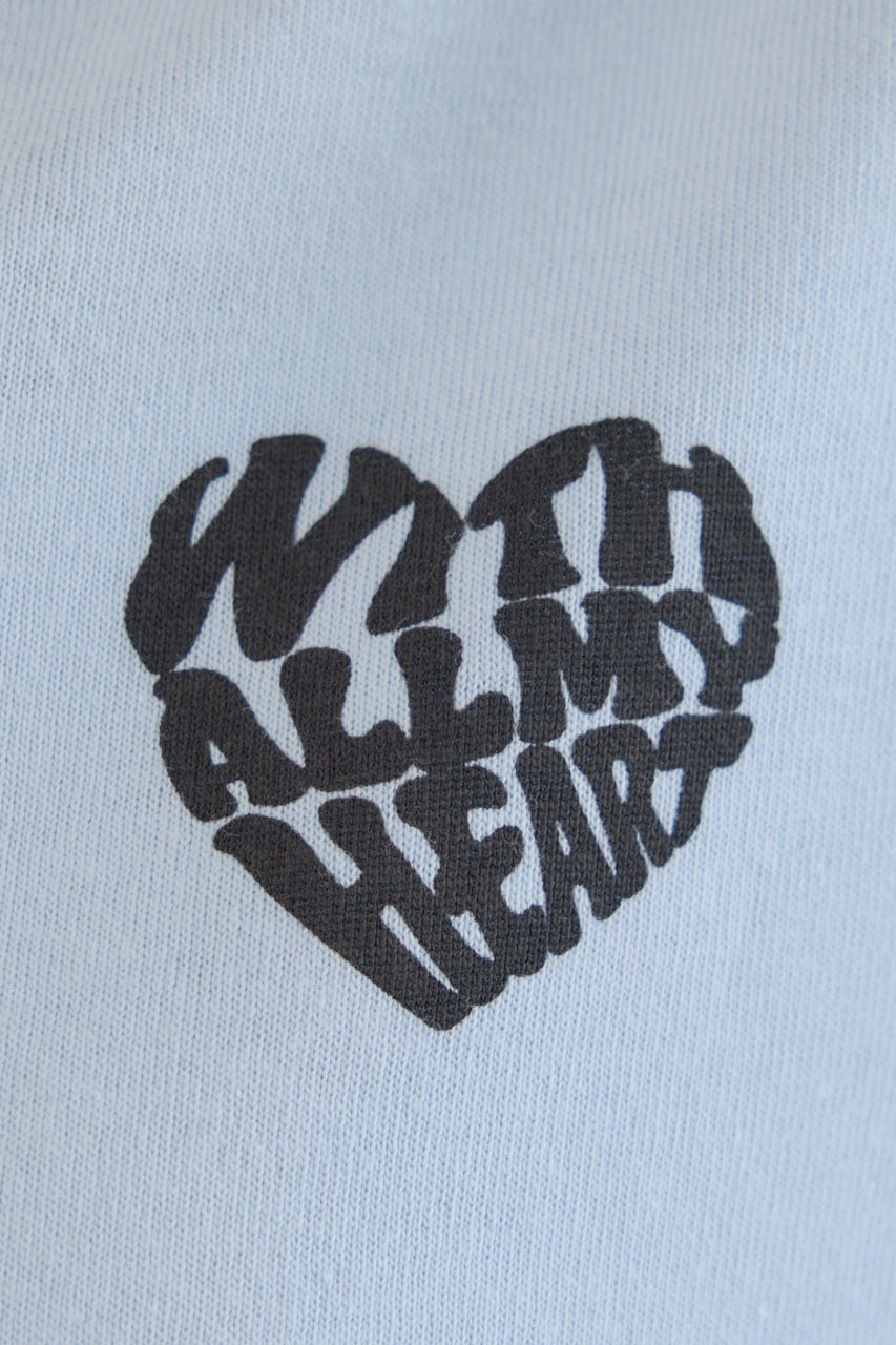 Heart Leopard Tシャツ SAX M