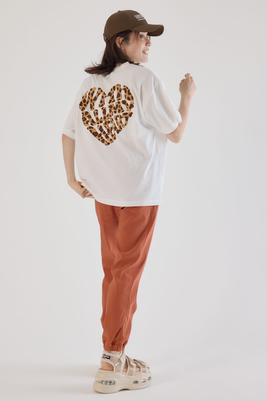 Heart Leopard Tシャツ WHT M