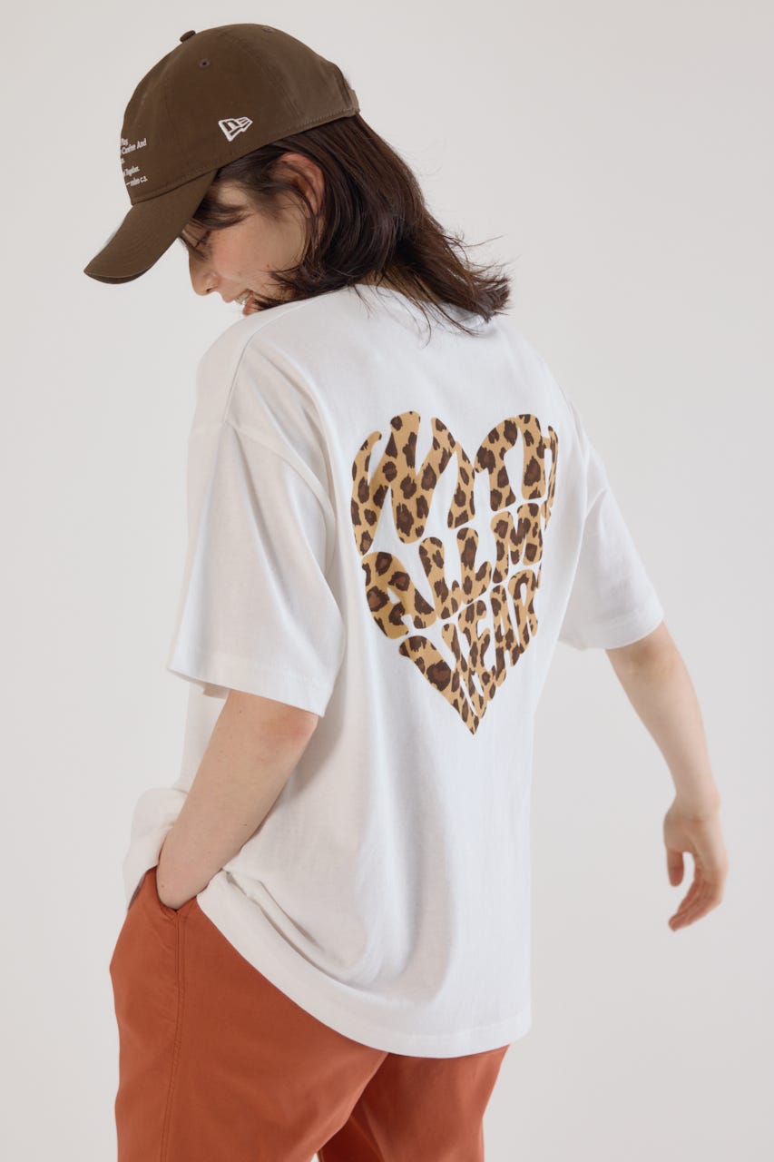 Heart Leopard Tシャツ WHT M