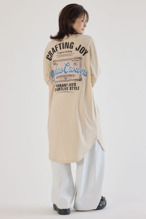 コール＆デニムパッチワンピース