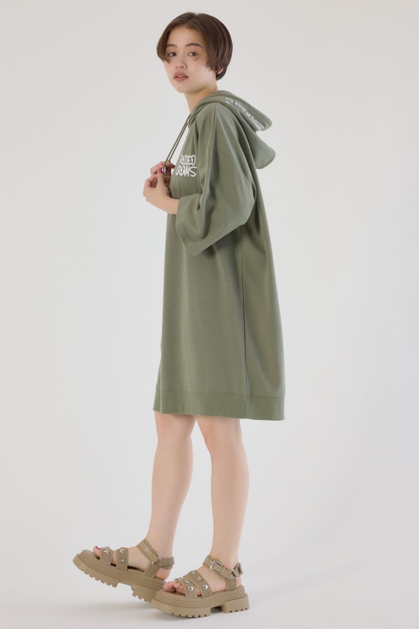 POPPY パーカーワンピース キラッキーパーカーワンピース(80cm 紺): キッズ - ナルミヤ