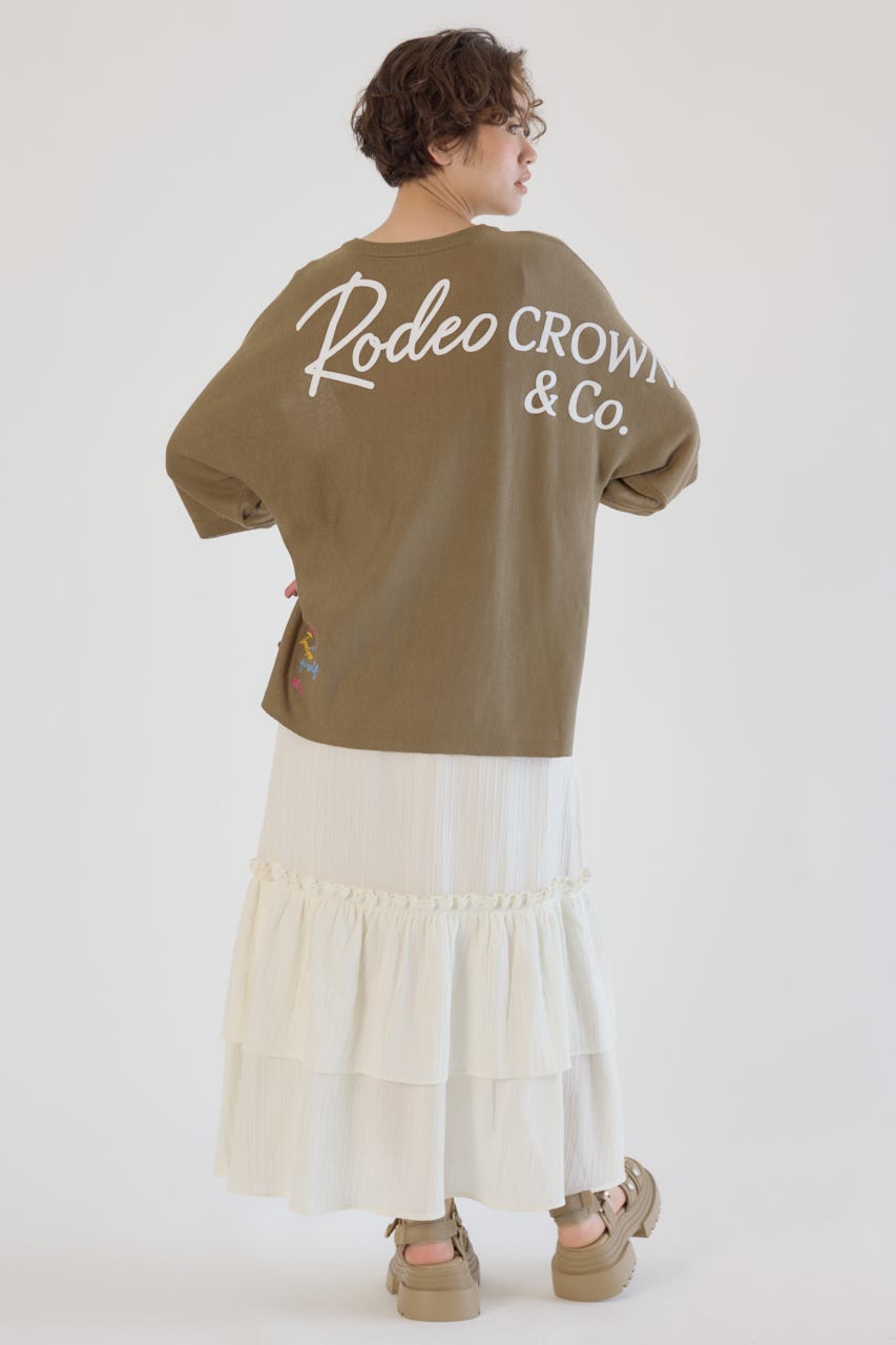 RODEO CROWNS WIDE BOWL | BIG LOGO5分袖ニットトップス (ニット