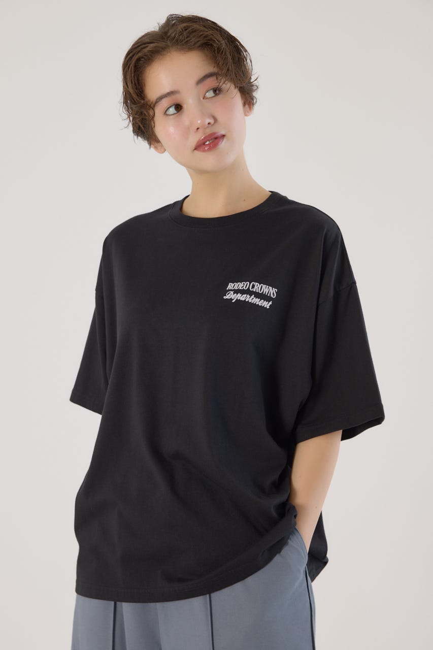 ♦  Jeans♦ロゴ 半袖Tシャツ RODEO CROWNS WIDE BOWL | PATCHED LOGO Tシャツ (Tシャツ