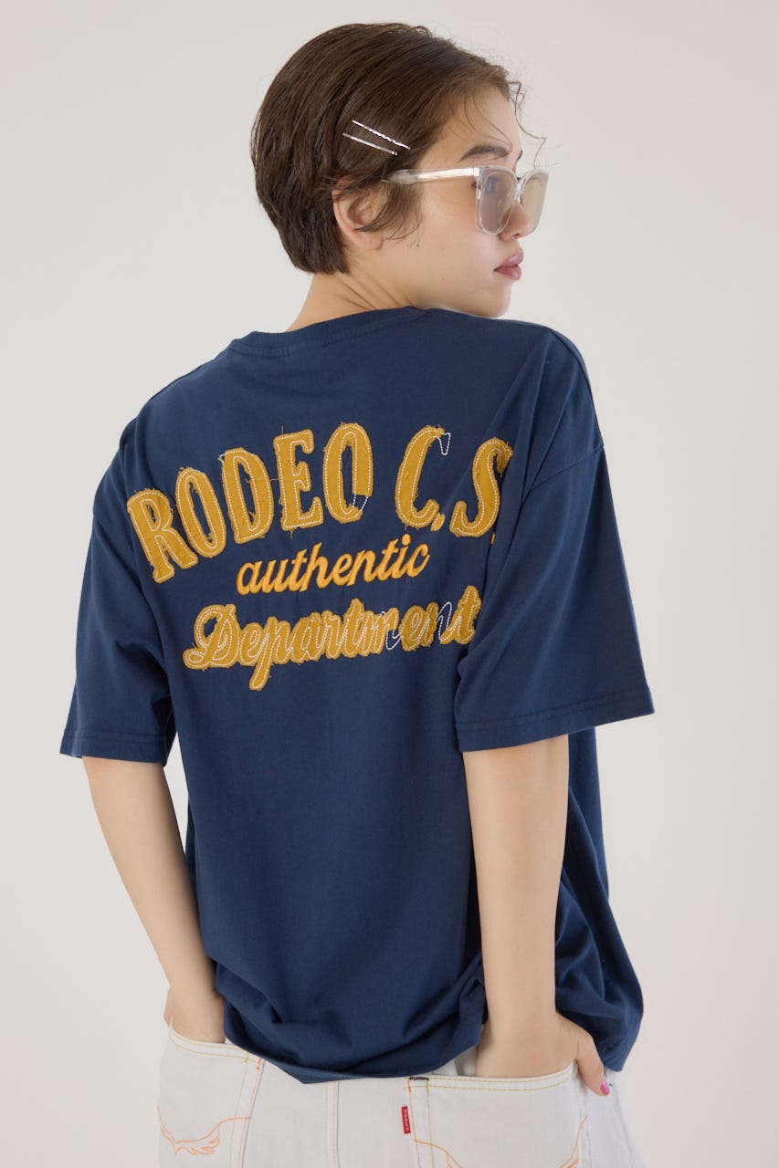 CASTORE★半袖 クルーネック ロゴ トップス Tシャツ★青★ サンデッドジャージ モダンフィット クルーネックTシャツ｜three