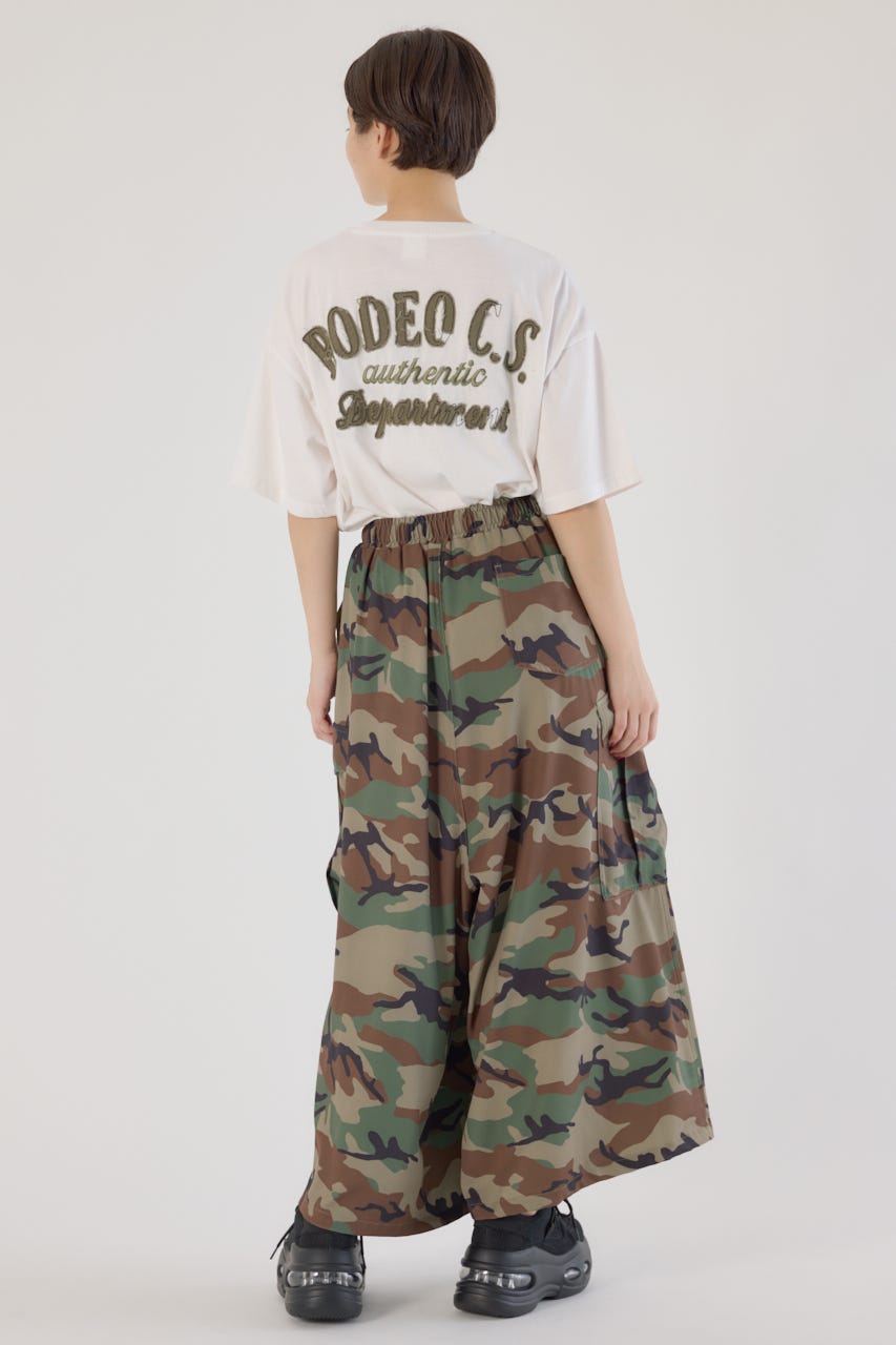 RED EAR迷彩ヴィンテージシャツ MINEDENIM（マインデニム）Hazy Border Uneven Loose T-SH | B