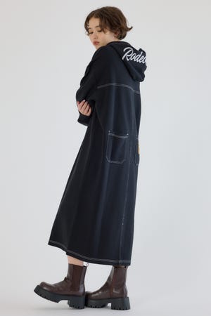 RCSカラーステッチパーカーワンピース