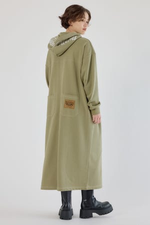 RCSカラーステッチパーカーワンピース