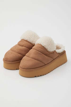 スリッポンボアシューズ