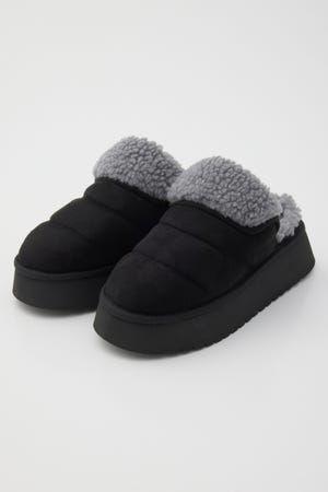 スリッポンボアシューズ