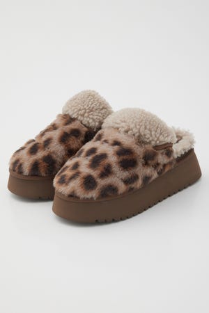 スリッポンボアシューズ