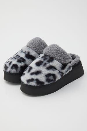 スリッポンボアシューズ