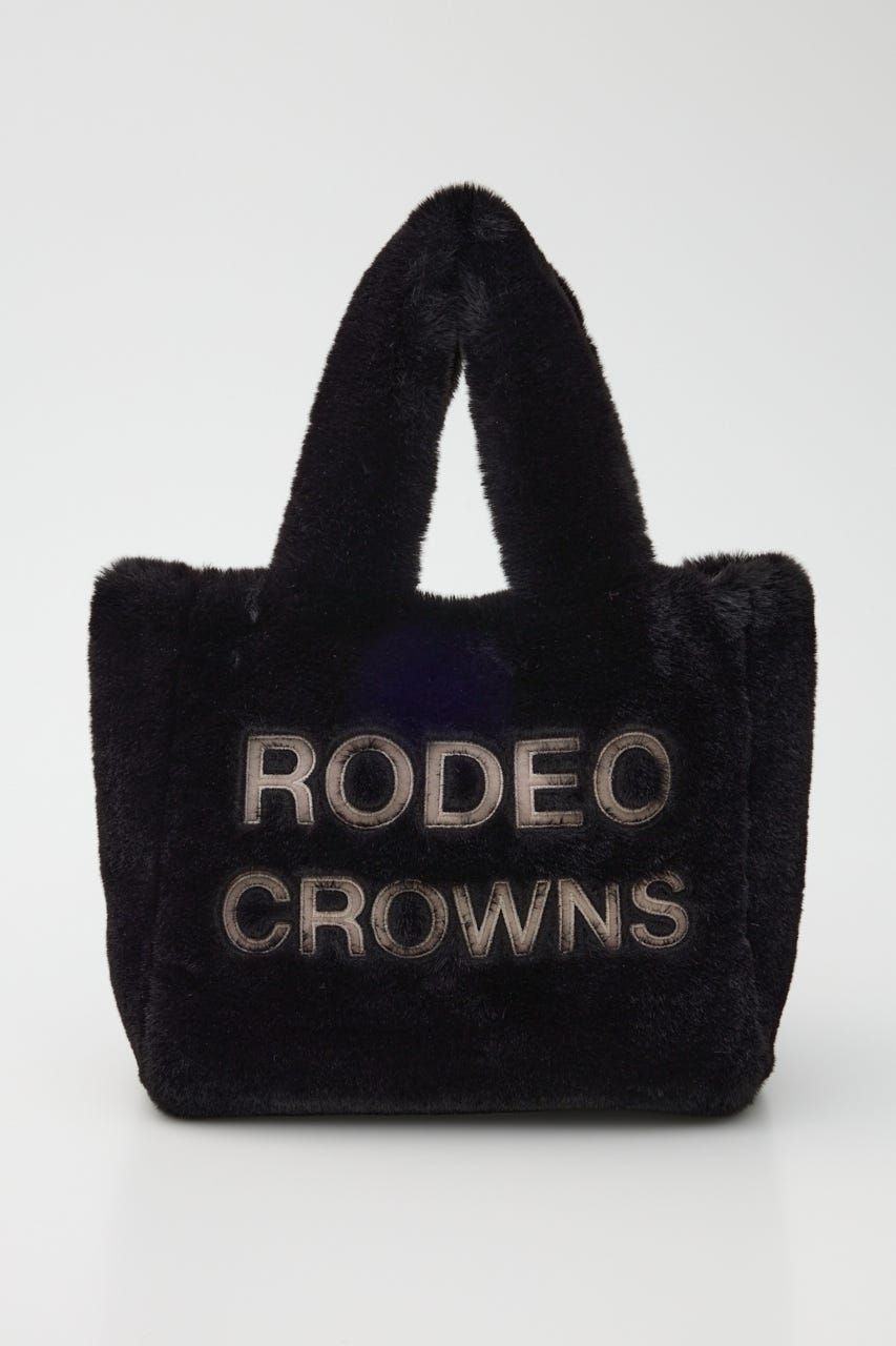 RODEO CROWNS WIDE BOWL | フェイクファーパッチロゴトート