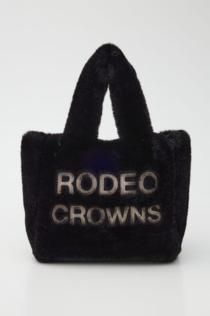 RODEO CROWNS WIDE BOWL | フェイクファーパッチロゴトート