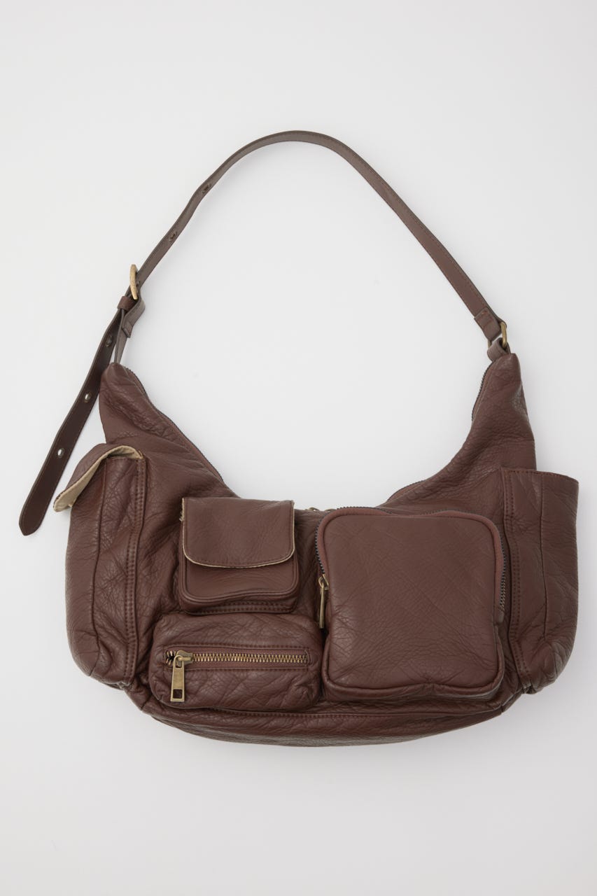 ポケットハンドバッグ BRN FREE