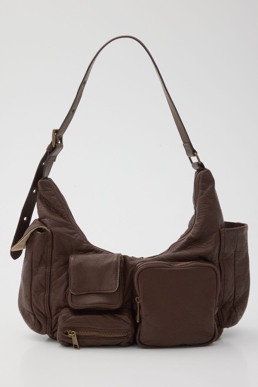 ポケットハンドバッグ BRN FREE