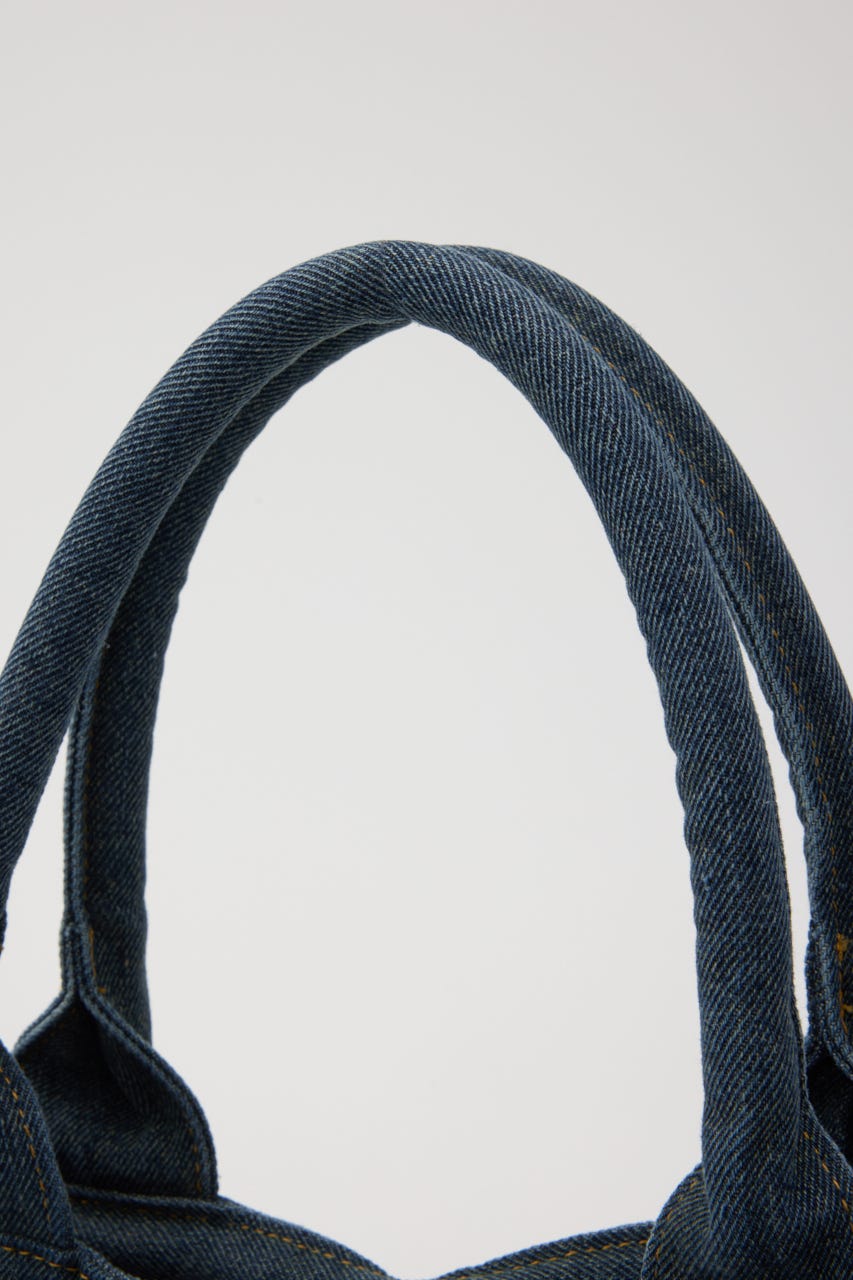 リボンデニムトート BLU FREE