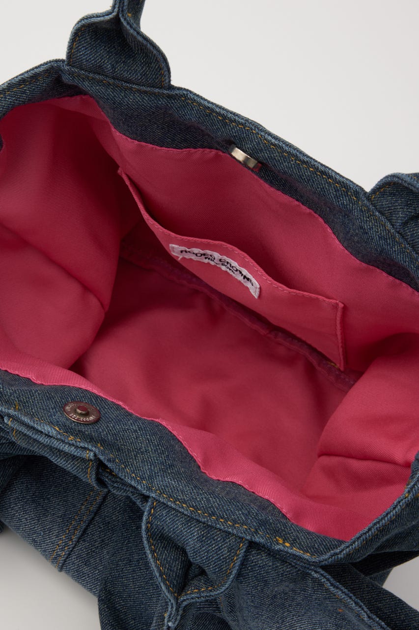 リボンデニムトート BLU FREE