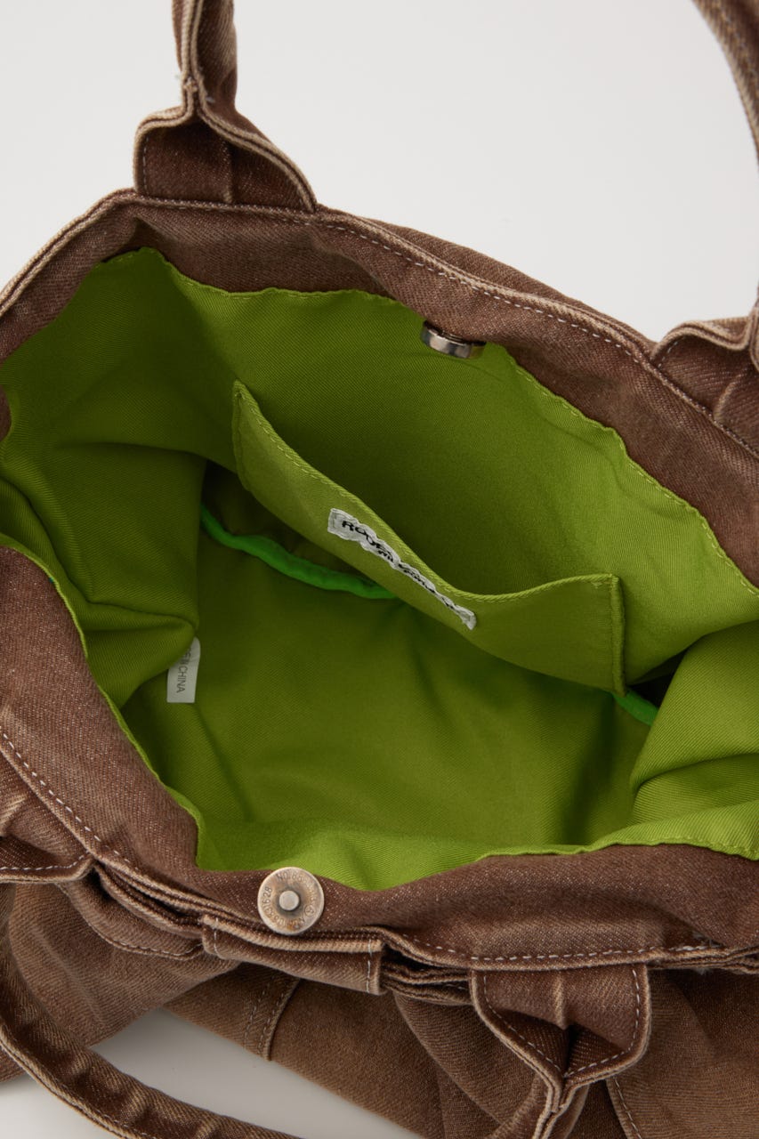 リボンデニムトート BRN FREE